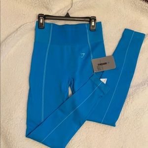 COPY - NEW Ultra Seamless Leggings Neon Blue - M
